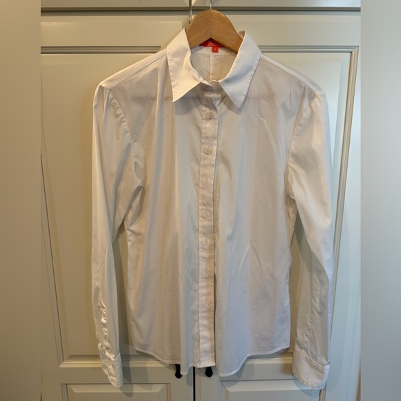 The Shirt by Rochelle Behrens Tops - Rochelle Behrens White Button Down Shirt